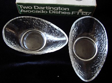 Two Dartington Avocado Dishes FT137