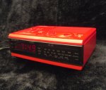 Red Sony Digimatic Clock Radio ICF-C3L